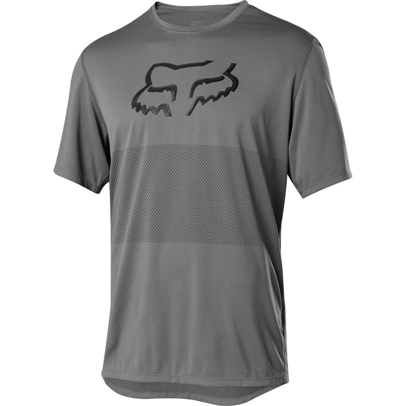 FOX Ranger Foxhead Short Sleeve Jersey Pewter