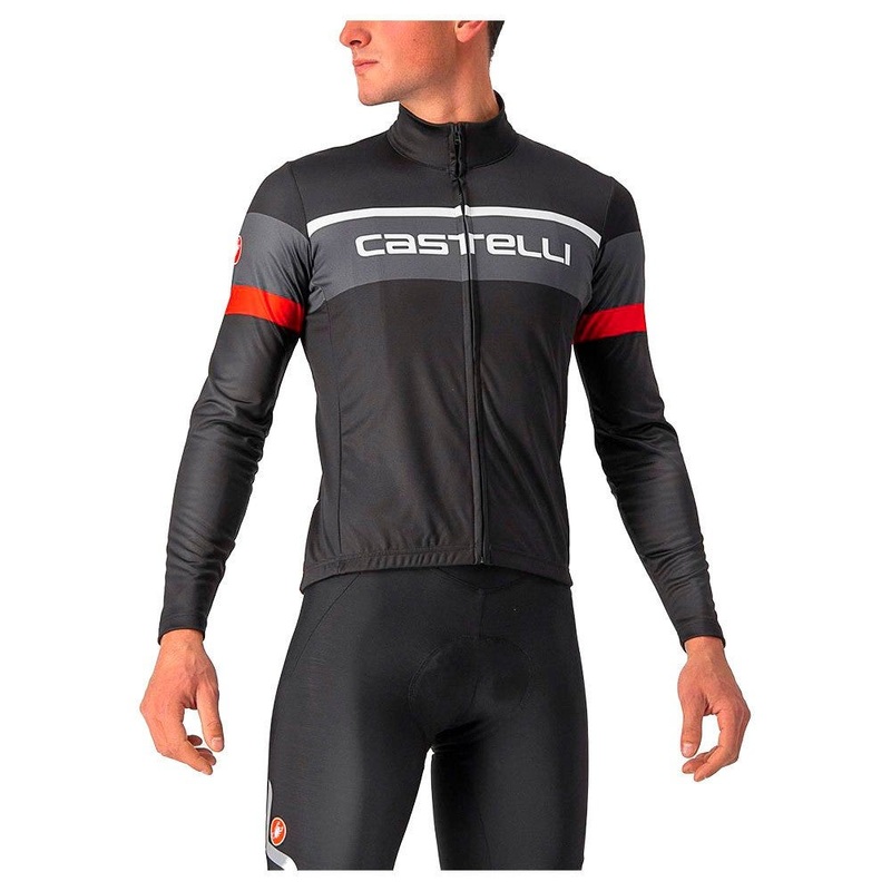 Castelli Passista Long Sleeve Jersey Black/DarkGrey/Red