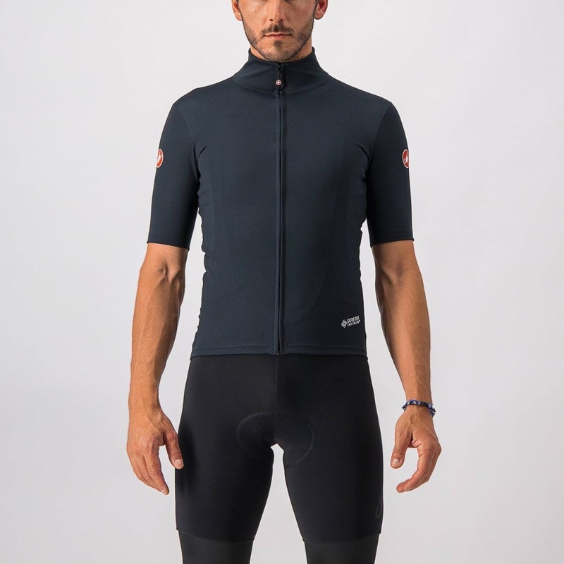 Castelli Perfetto Rosso Corsa Light Jersey Light Black
