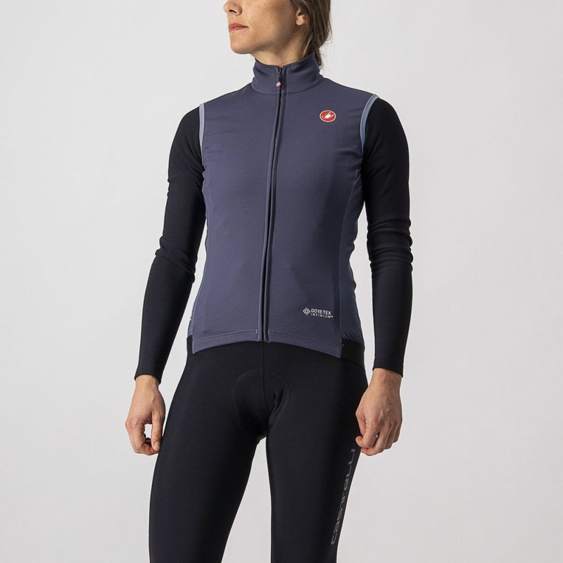 Castelli Perfetto Rosso Corsa Women's Vest Steel Blue