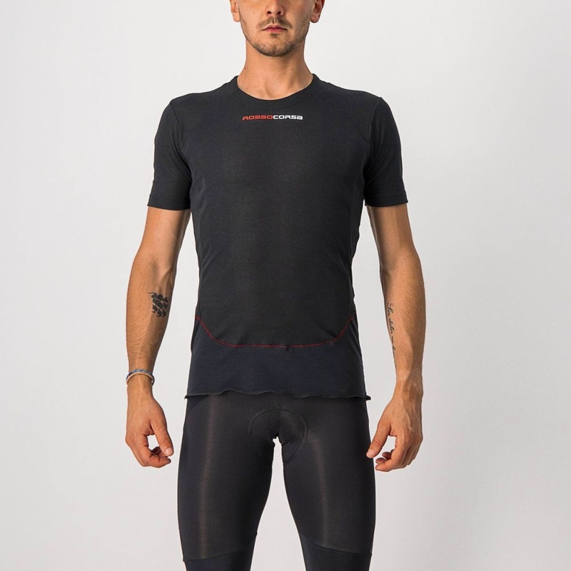 Castelli Prosecco Tech Men's Short Sleeve Base Layer Black