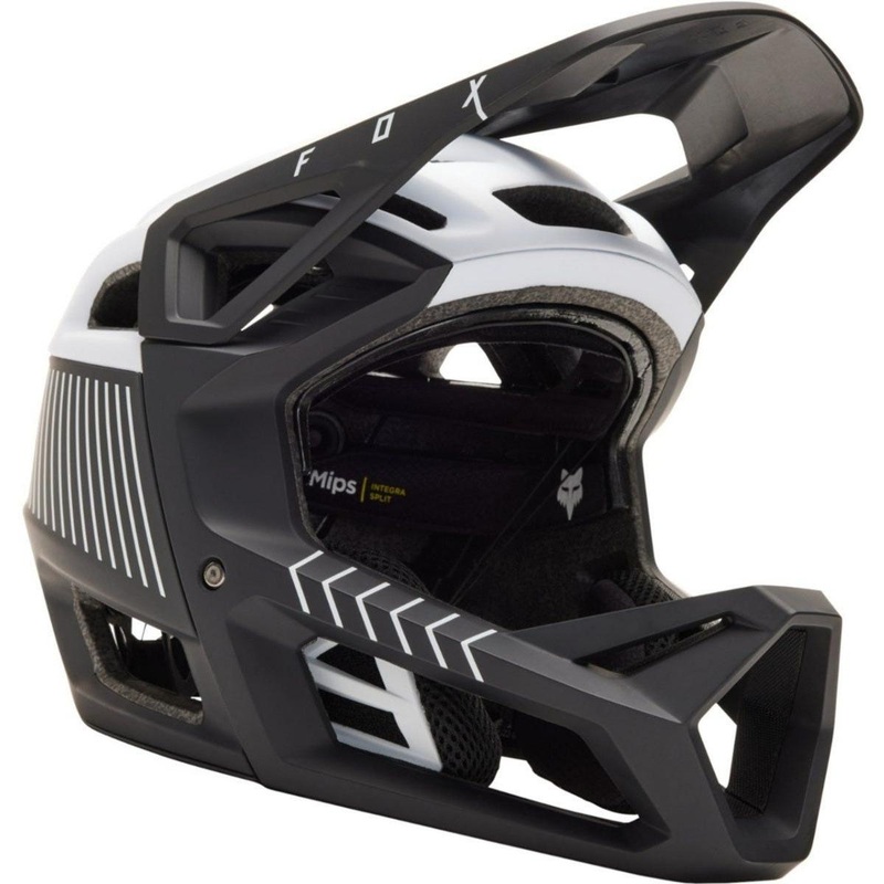 FOX Proframe RS Mash Fullface Helmet Black/White 2023