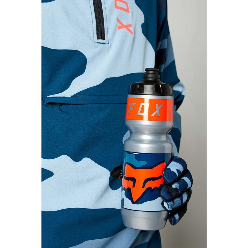 FOX Purist Refuel Water Bottle Blue Camo 0.75L