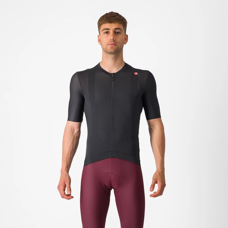 Castelli Espresso Short Sleeve Jersey Light Black/Dark Gray