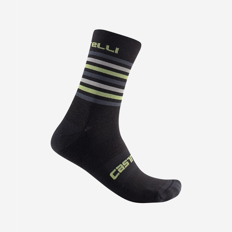 Castelli Gregge 15 Socks Black/Dark Grey