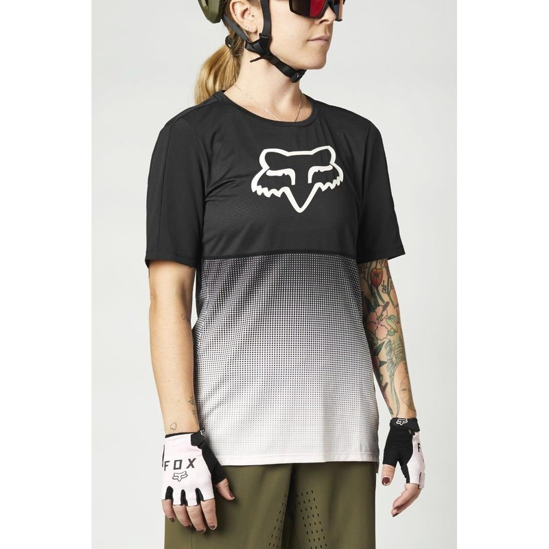 FOX Flexair Short Sleeve Women's Jersey Black/Pink