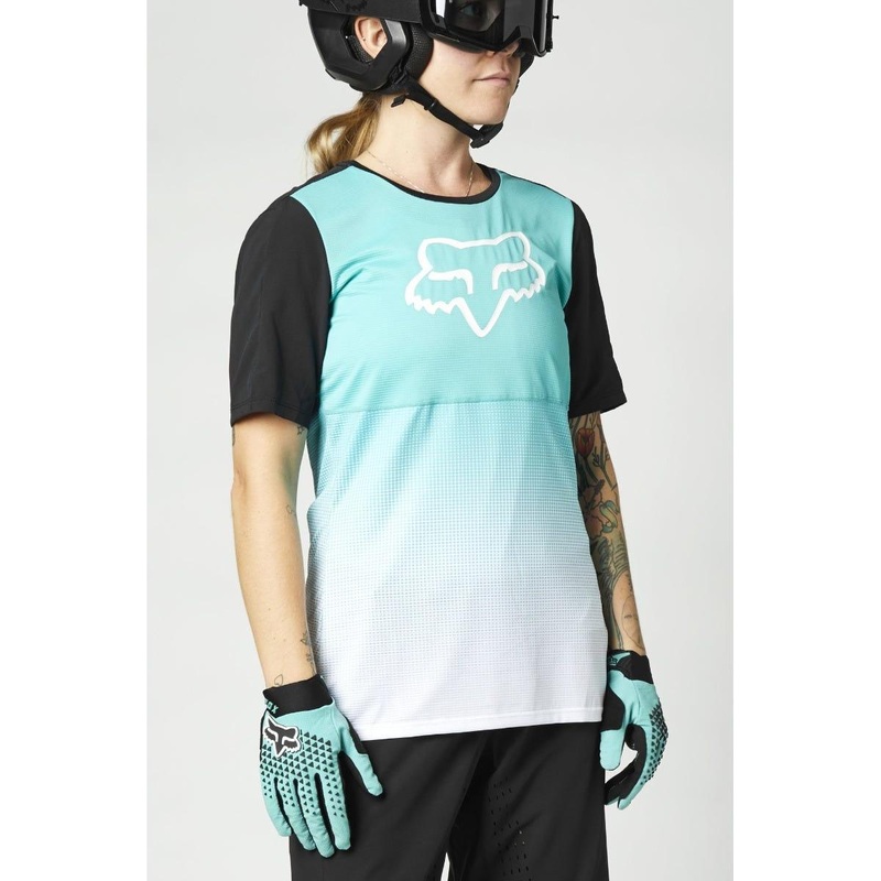 FOX Flexair Short Sleeve Women's Jersey Teal