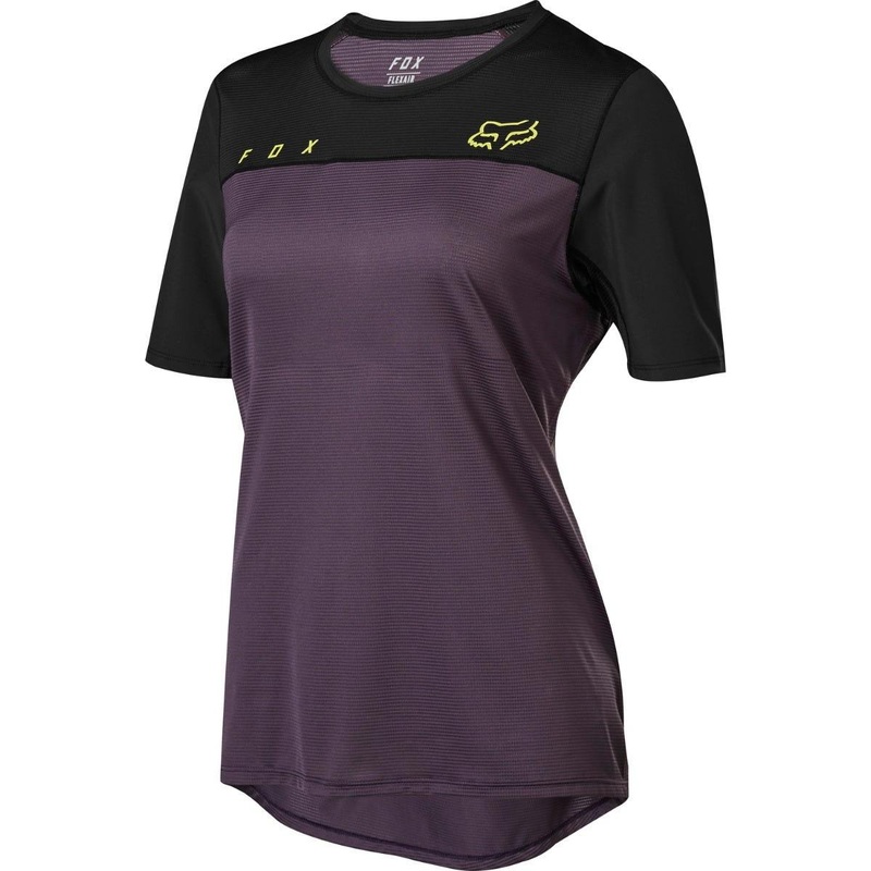 FOX Flexair Womens Short Sleeve Jersey Dark Purple