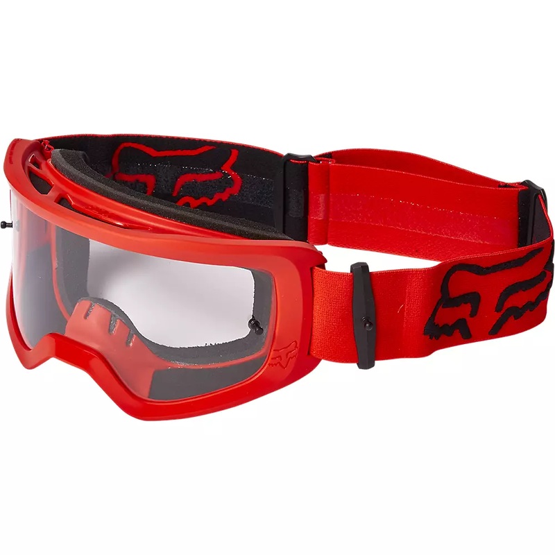 FOX Main Stray Goggle Fluoro Red with Clear Lens