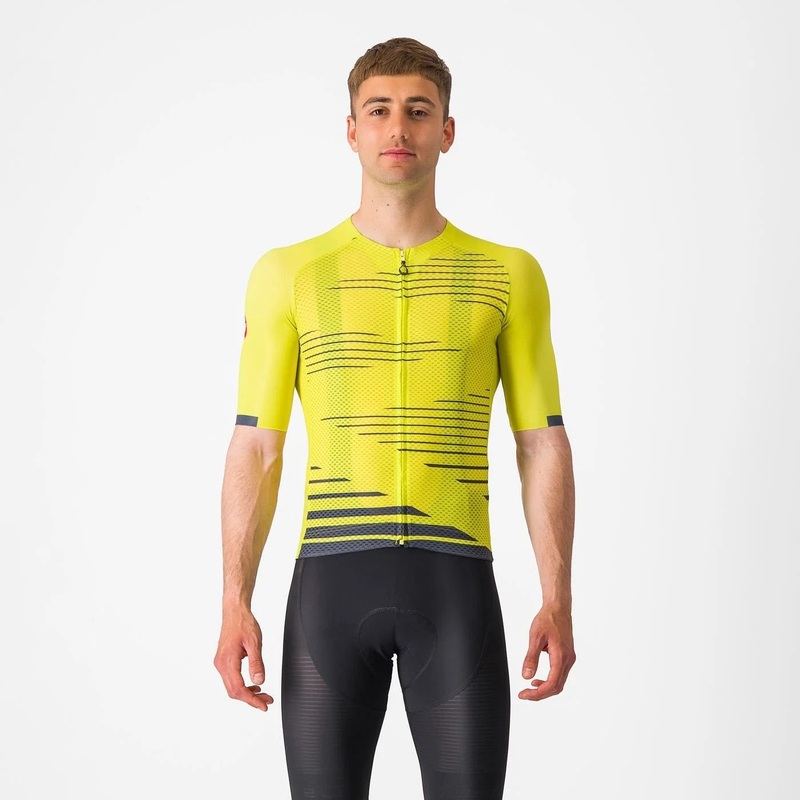 Castelli Climbers 4.0 Short Sleeve Jersey Sulphur/Twilight Blue