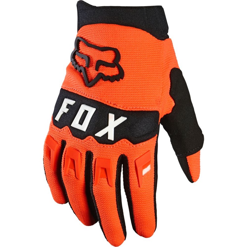 FOX Dirtpaw Full Finger Youth Gloves Fluorescent Orange