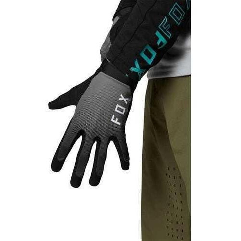 FOX Flexair Ascent Full Finger MTB Gloves Black/Grey 2021