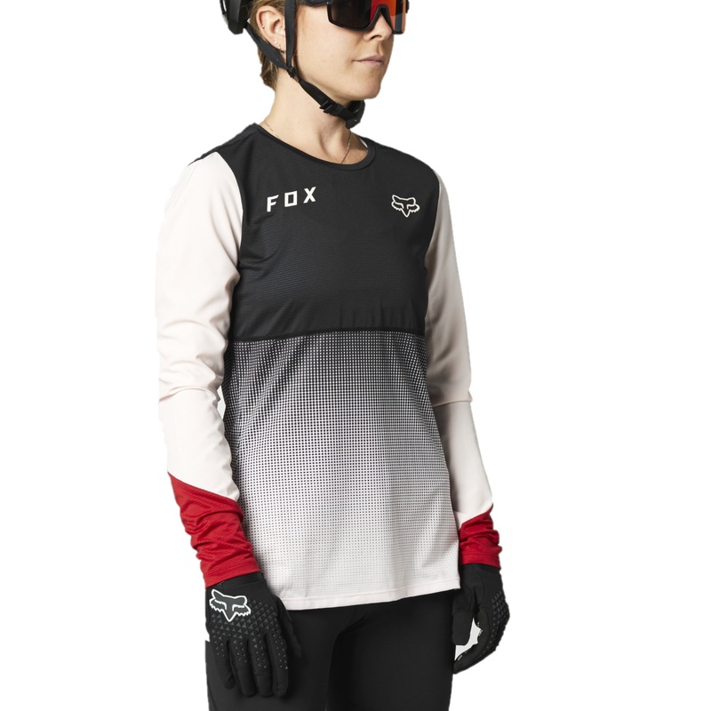FOX Flexair Long Sleeve Women's Jersey Black/Pink