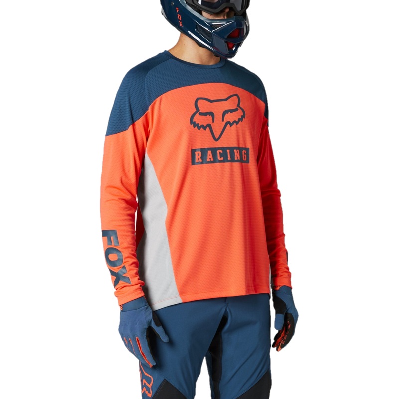 FOX Defend Long Sleeve Jersey Atomic Punch