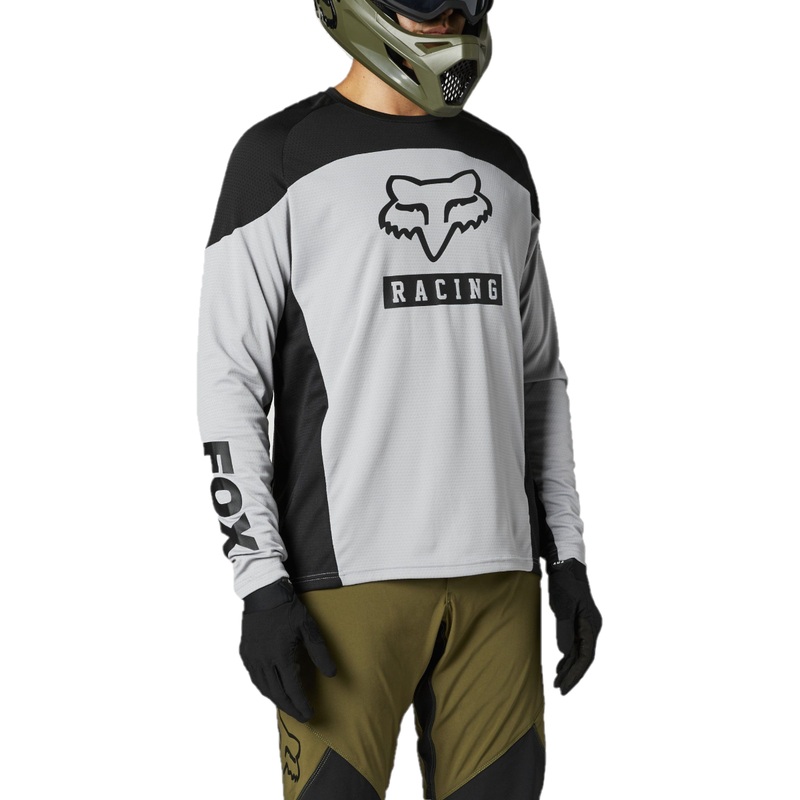 FOX Defend Long Sleeve Jersey Steel Grey