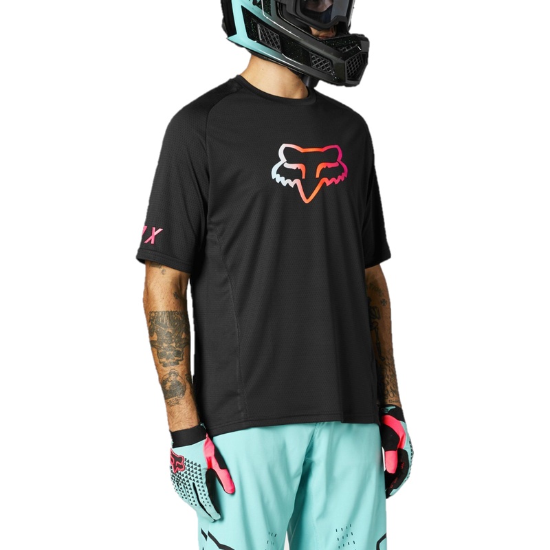FOX Defend Short Sleeve Jersey Black