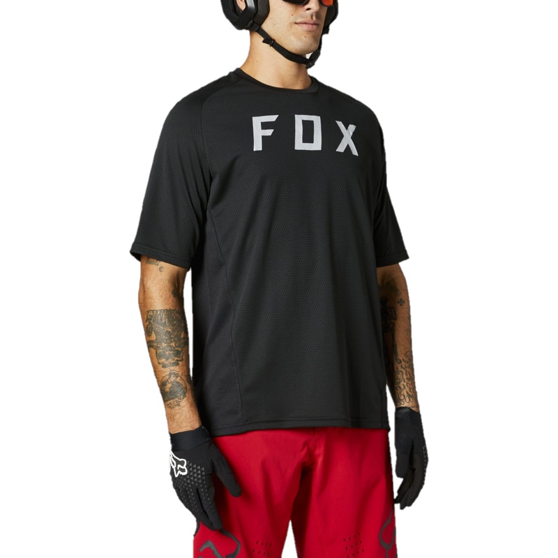 FOX Defend Short Sleeve Jersey Black 2021