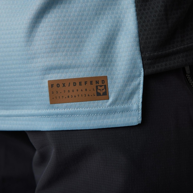 FOX Defend Short Sleeve Jersey Gunmetal Grey