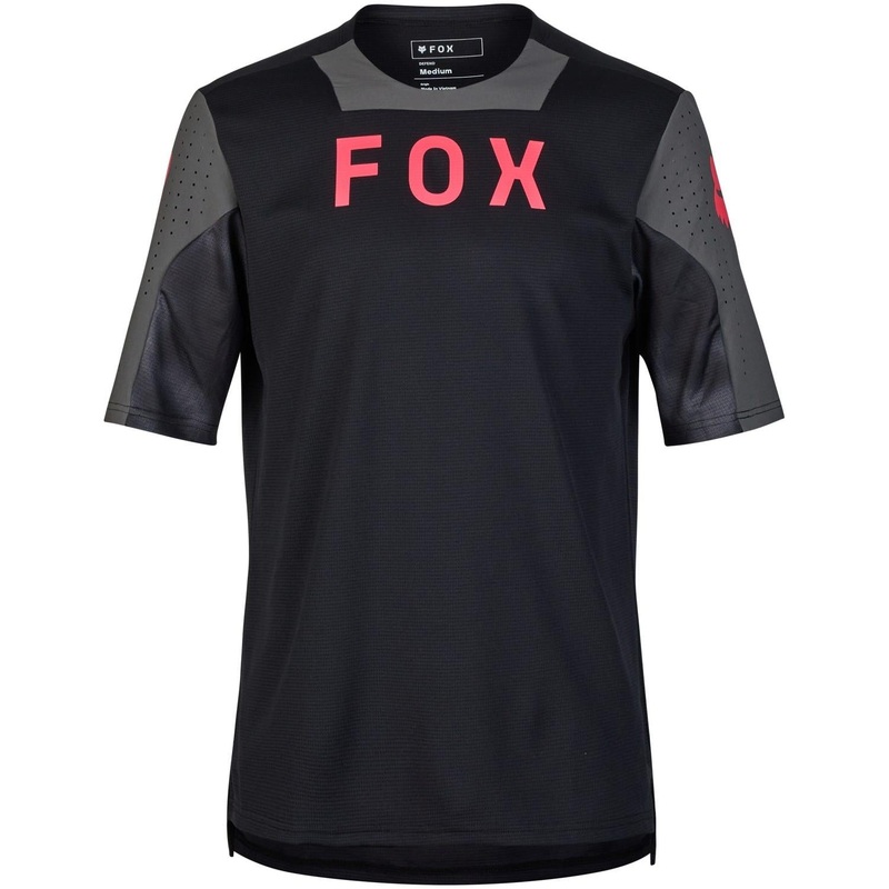 FOX Defend Short Sleeve Jersey Taunt Black 2024