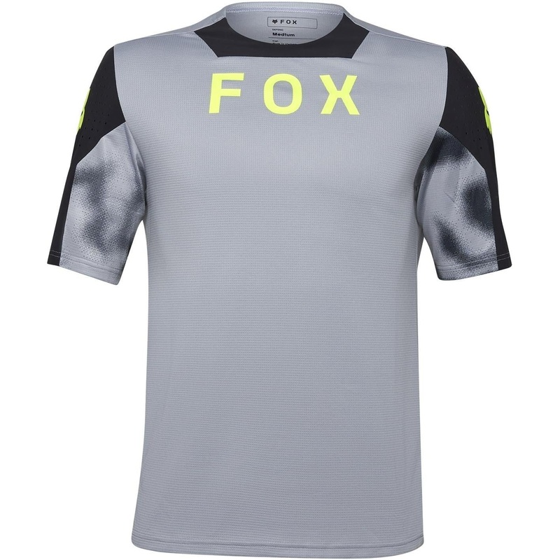 FOX Defend Short Sleeve Jersey Taunt Steel Grey