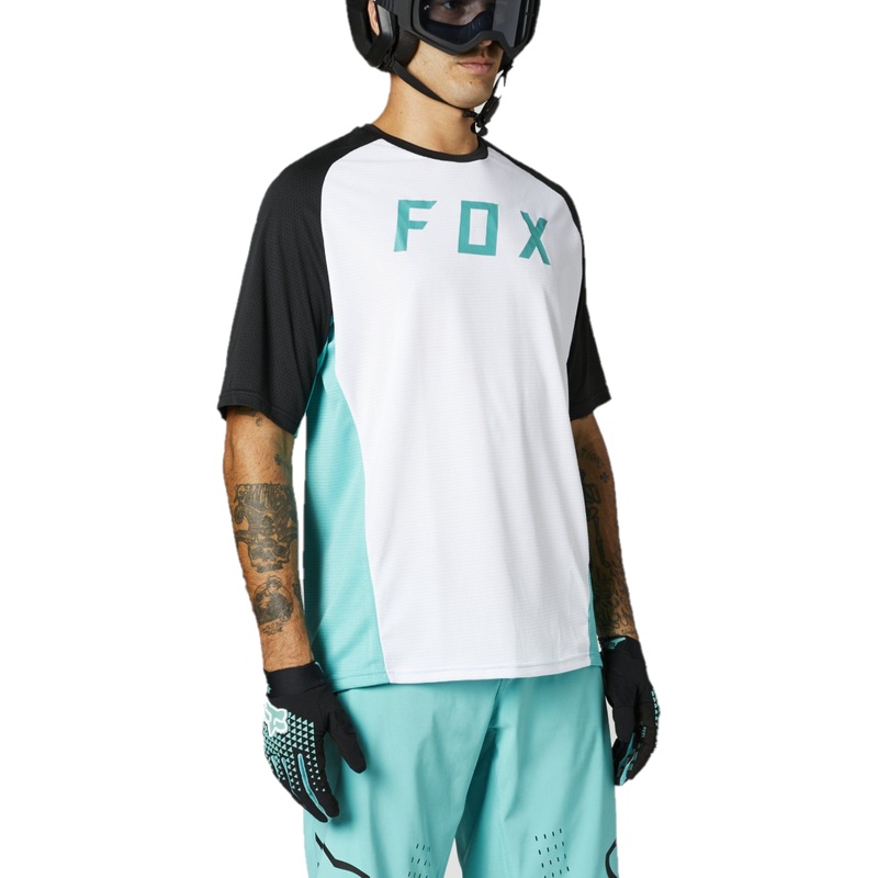 FOX Defend Short Sleeve Jersey Teal