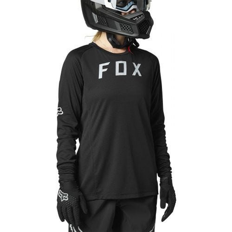 FOX Defend Women's Long Sleeve Jersey Black