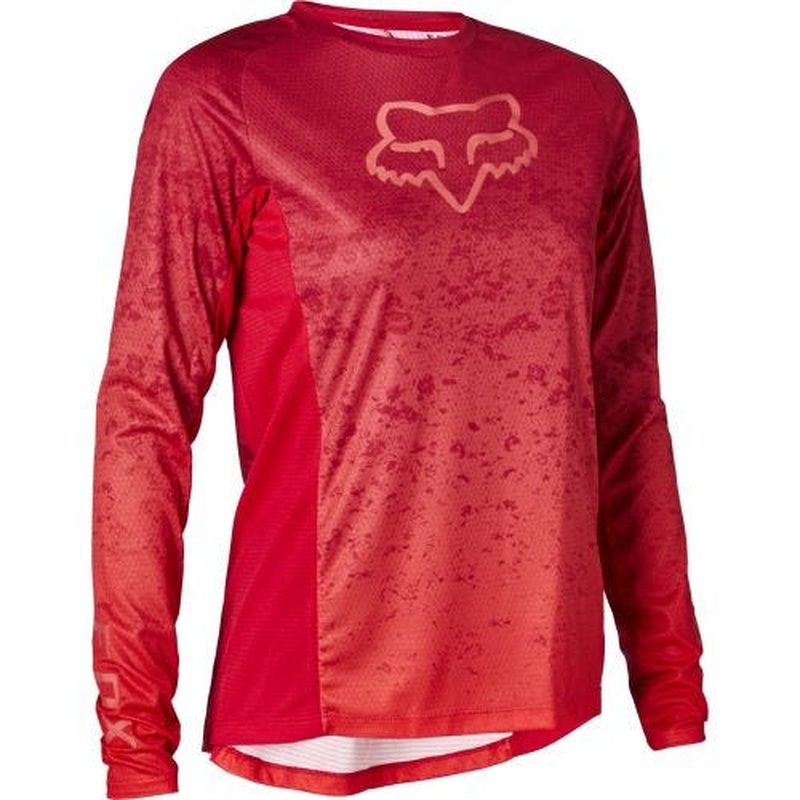 FOX Defend Women's Long Sleeve Jersey Lunar Berry Punch