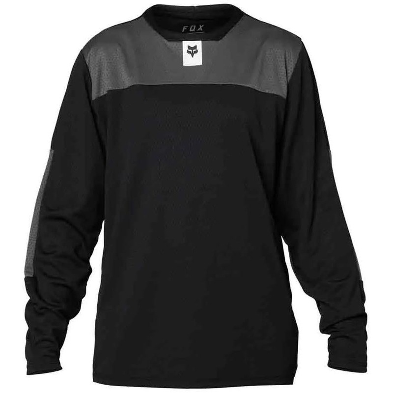 Fox Defend Youth Long Sleeve Jersey Black 2023