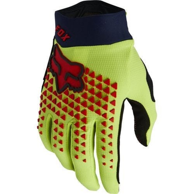 FOX Defend Youth Special Edition MTB Gloves Fluro Yellow