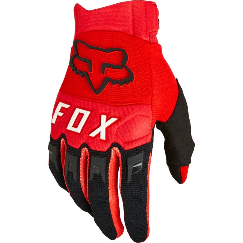 FOX Dirtpaw Full Finger Gloves Fluorescent Red 2023