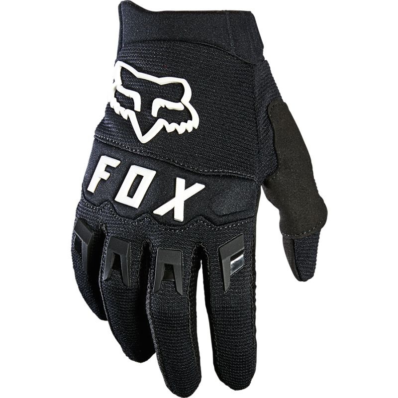 FOX Dirtpaw Full Finger Youth Gloves Black/White 2023