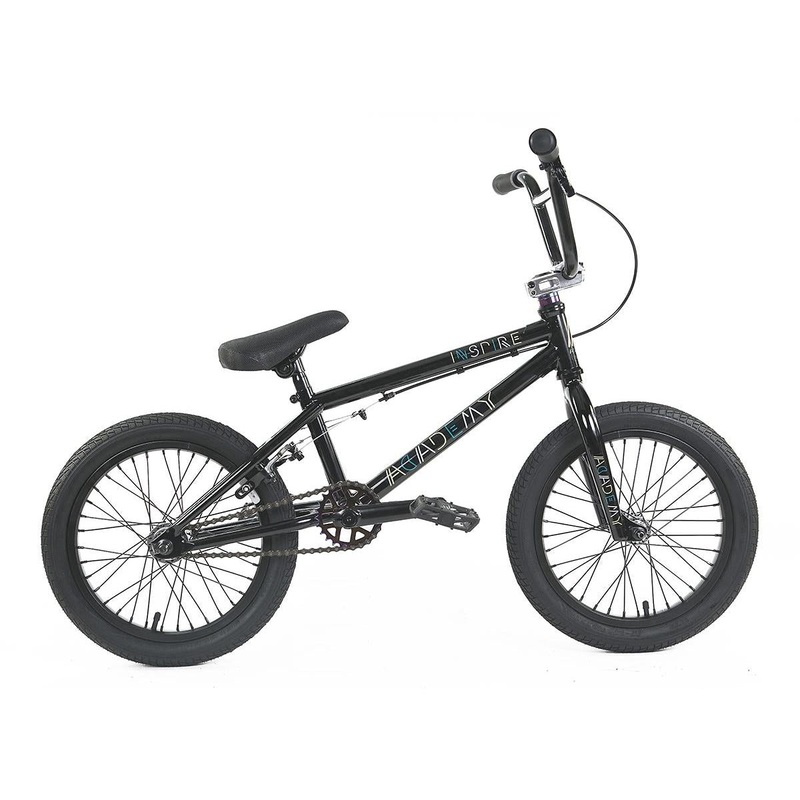 Academy Inspire 16 BMX Bike Gloss Black/Rainbow (2019)