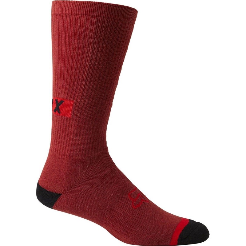 FOX Defend 10'' Crew Socks Red Clay