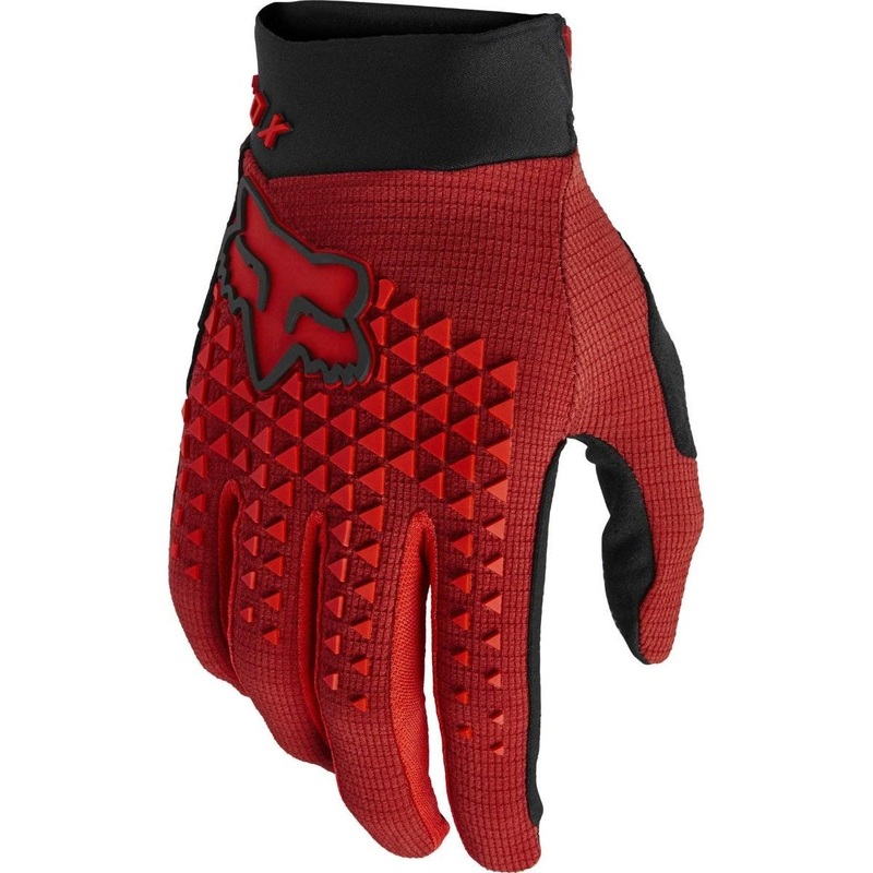 FOX Defend Full Finger Gloves Red Clay