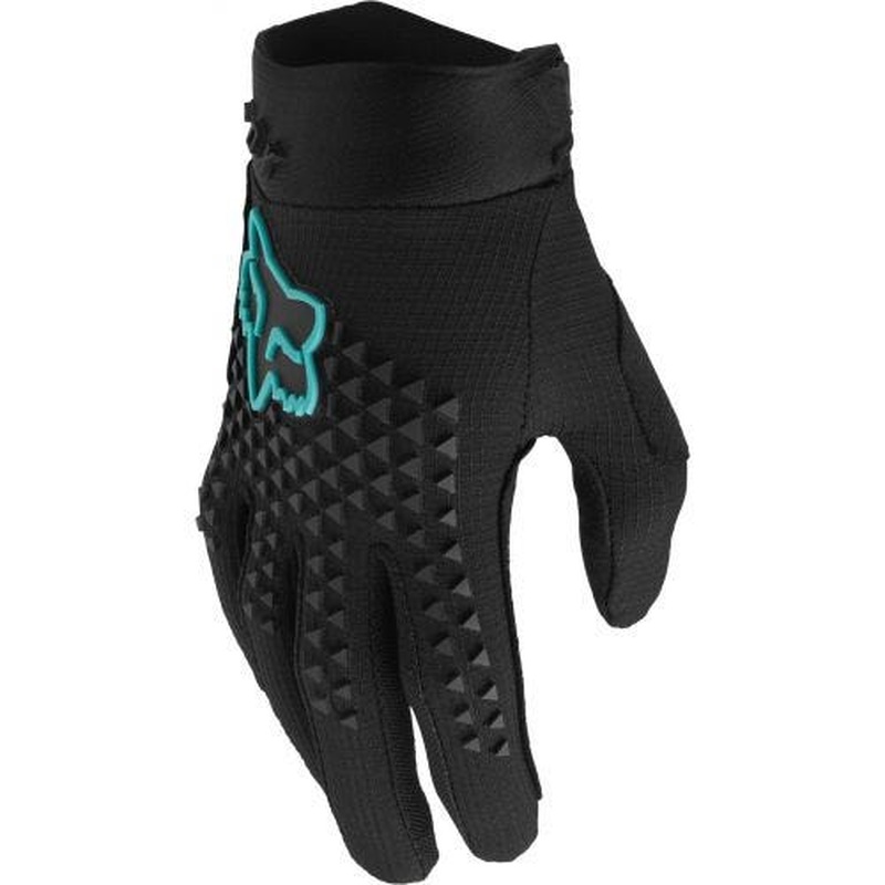 FOX Defend Full Finger Youth Gloves Black Teal