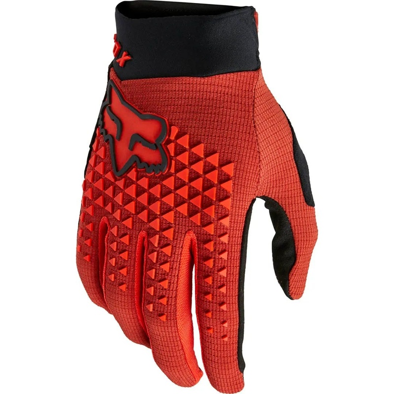 FOX Defend Full Finger Youth Gloves Red Clay