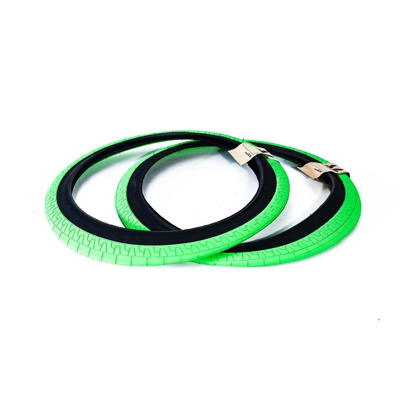 Academy 617 BMX Tyre 20 x 2.25 Green/Black