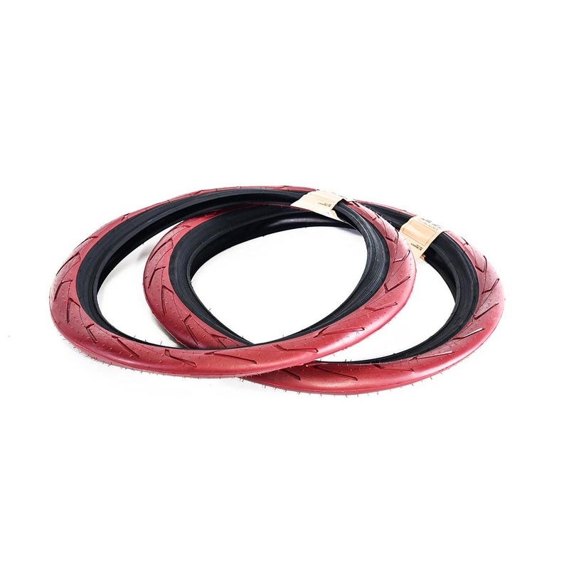 Academy 633 BMX Tyre 20 x 2.40 Dark Red/Black