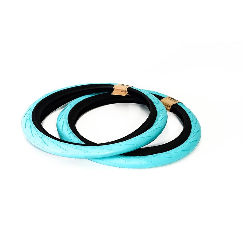 Academy 633 BMX Tyre 20 x 2.40 Teal/Black