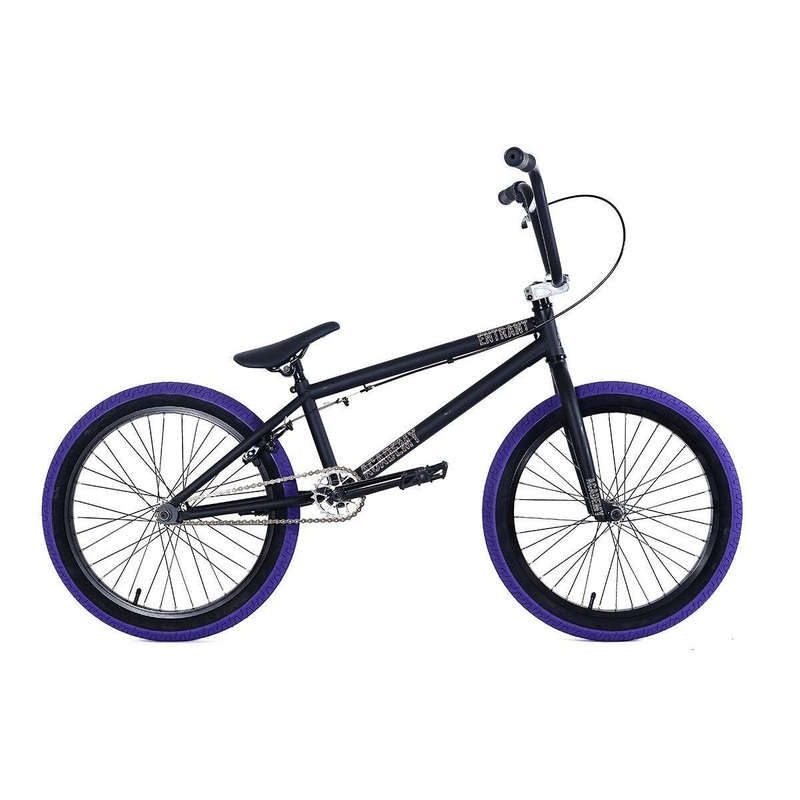 Academy Entrant 20in BMX Bike Matte Black/Purple (2018)