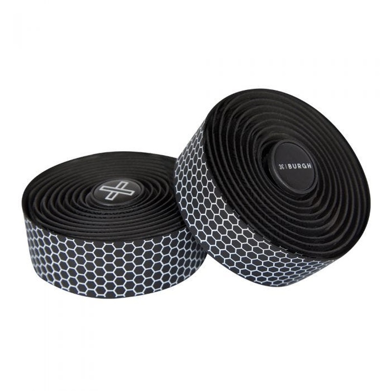 Burgh Hex White Bar Tape Black 2.5mm