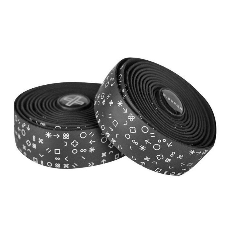 Burgh Hieroglyph White Bar Tape Black 2.5mm
