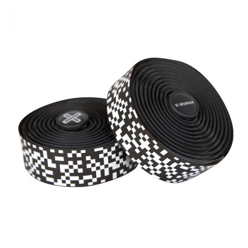 Burgh Pixel White Bar Tape Black 2.5mm