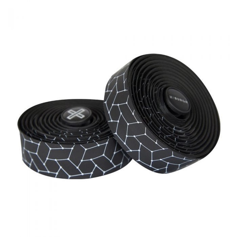 Burgh Silk White Bar Tape Black 2.5mm