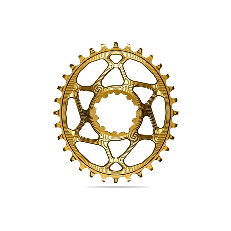 absoluteBLACK Oval Premium Chainring SRAM 3mm Offset Direct Mount Boost 1x Narrow Wide Gold