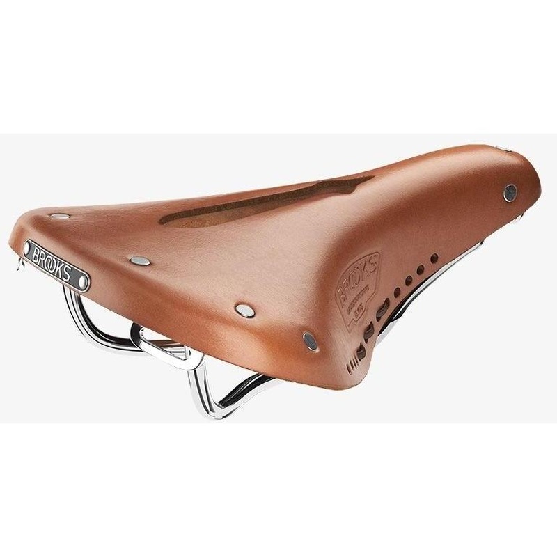 Brooks B17 Carved Short Saddle Honey