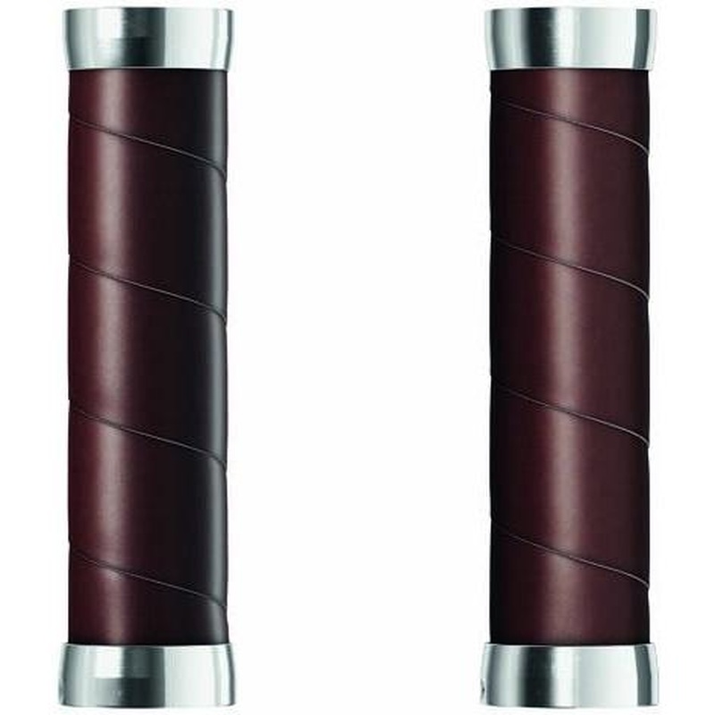 Brooks Slender Leather Grips 130mm Brown