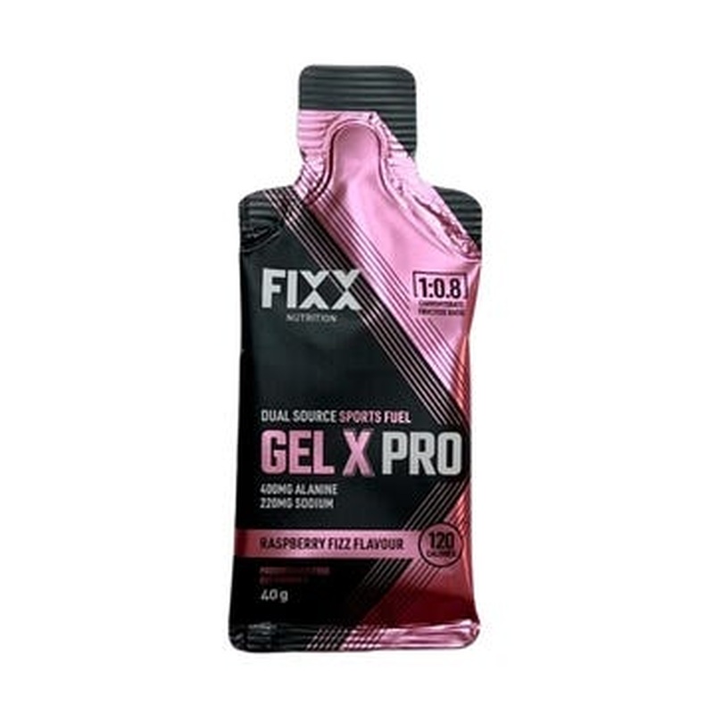 FIXX Gel X Pro Raspberry Fizz Energy Gel 40g