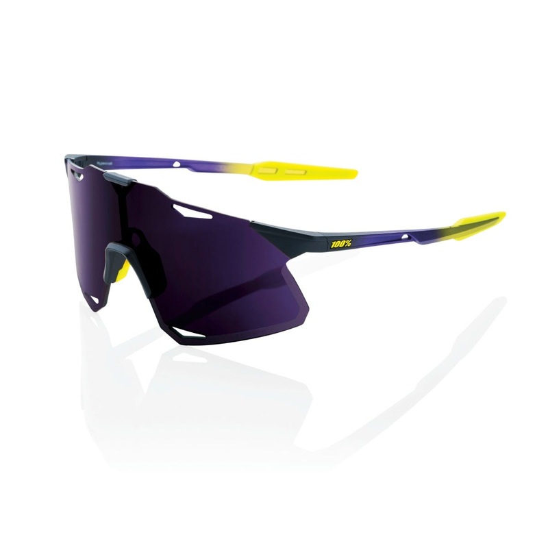 100% Hypercraft Sunglasses Metallic Digital Brights with Purple Lens