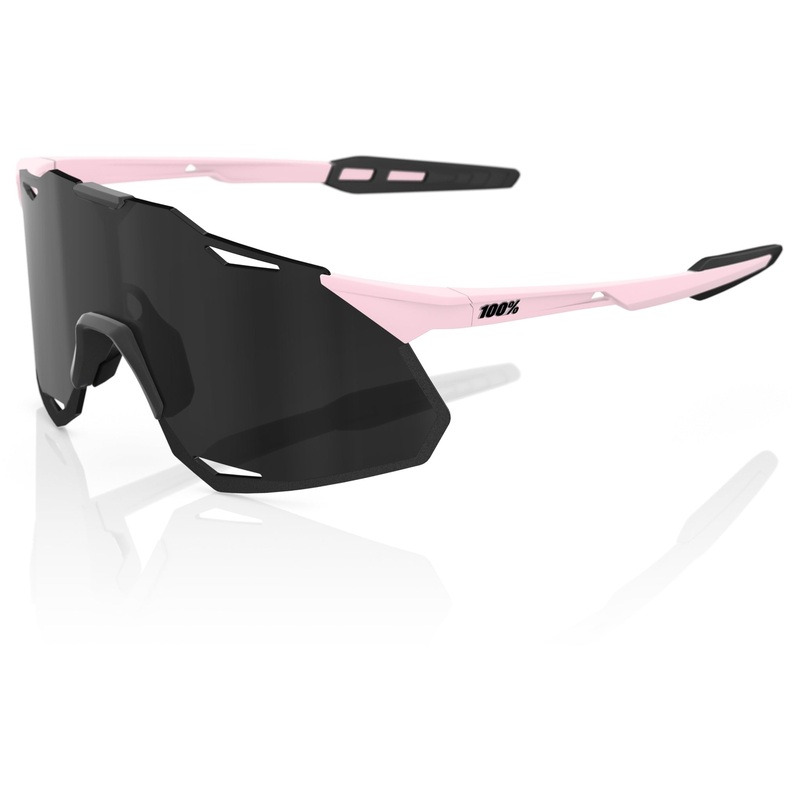 100% Hypercraft XS Sunglasses Soft Tact Desert Pink - Black Mirror Lens